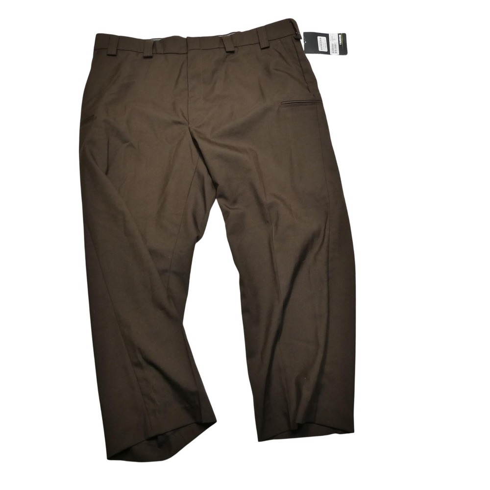 Blauer Pants Mens 46x32 Brown Wool Blend Dress Slacks 6 Pocket Uniform Workwear